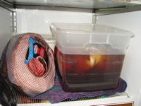 Add Brining Turkey to Fridge